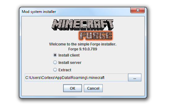 minecraft forge unnamed installation